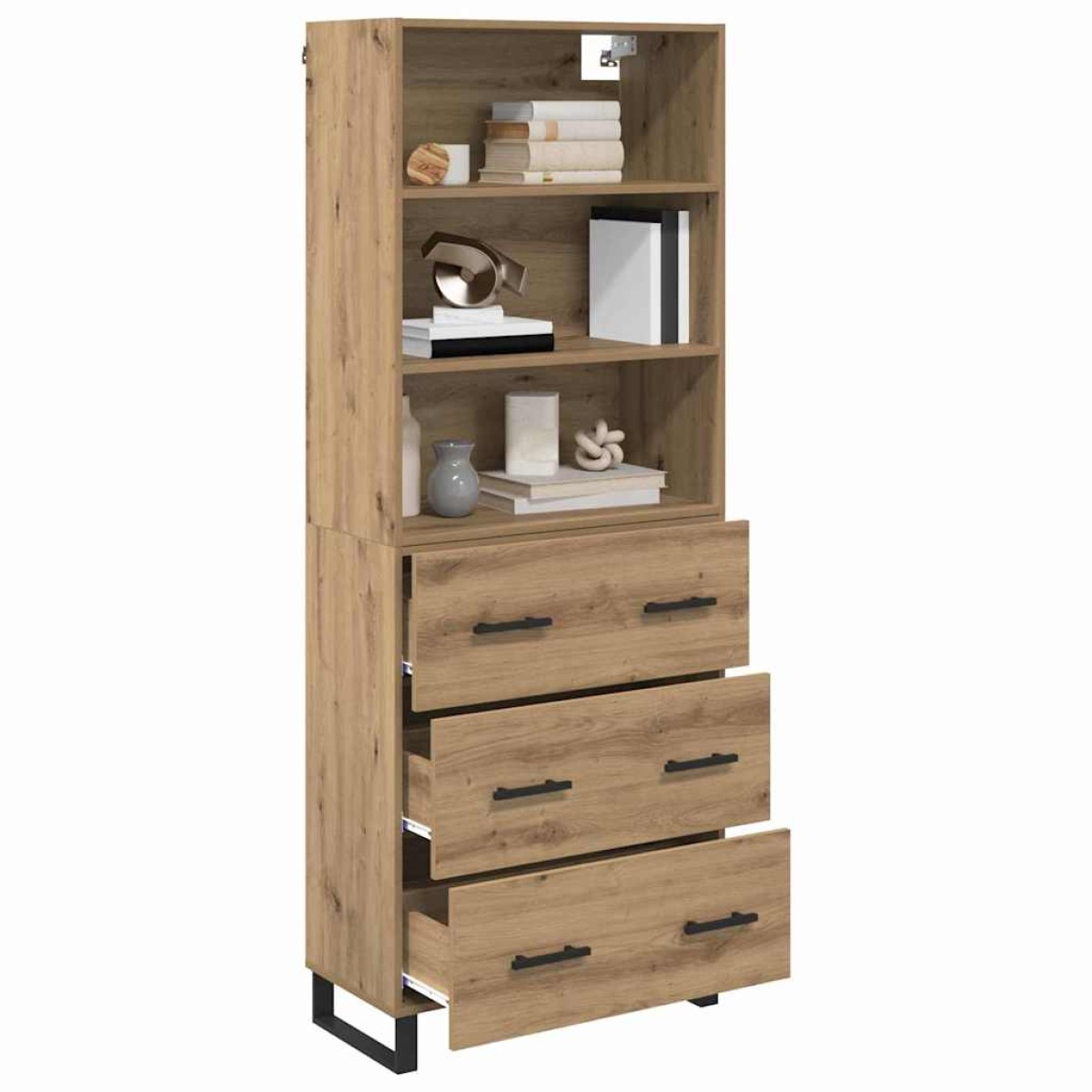 vidaXL Highboard 2 τμχ. Artisan Oak 69,5 x 32,5 x 180 εκ