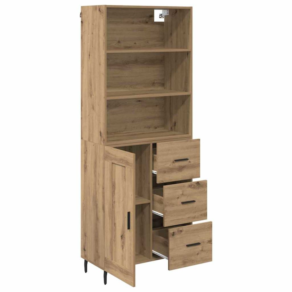 vidaXL Highboard 2 τμχ. Artisan Oak 69,5 x 32,5 x 180 εκ