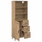 vidaXL Highboard 2 τμχ. Artisan Oak 69,5 x 32,5 x 180 εκ