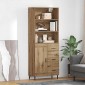 vidaXL Highboard 2 τμχ. Artisan Oak 69,5 x 32,5 x 180 εκ