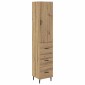 vidaXL Highboard Artisan Oak 34,5 x 34 x 180 εκ. Επεξεργασμένο Ξύλο