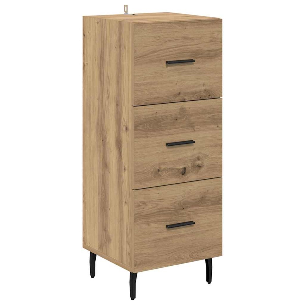 vidaXL Highboard Artisan Oak 34,5 x 34 x 180 εκ. Επεξεργασμένο Ξύλο