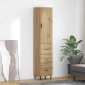 vidaXL Highboard Artisan Oak 34,5 x 34 x 180 εκ. Επεξεργασμένο Ξύλο