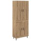 vidaXL Highboard 2 τμχ. Artisan Oak 69,5 x 34 x 180 εκ.