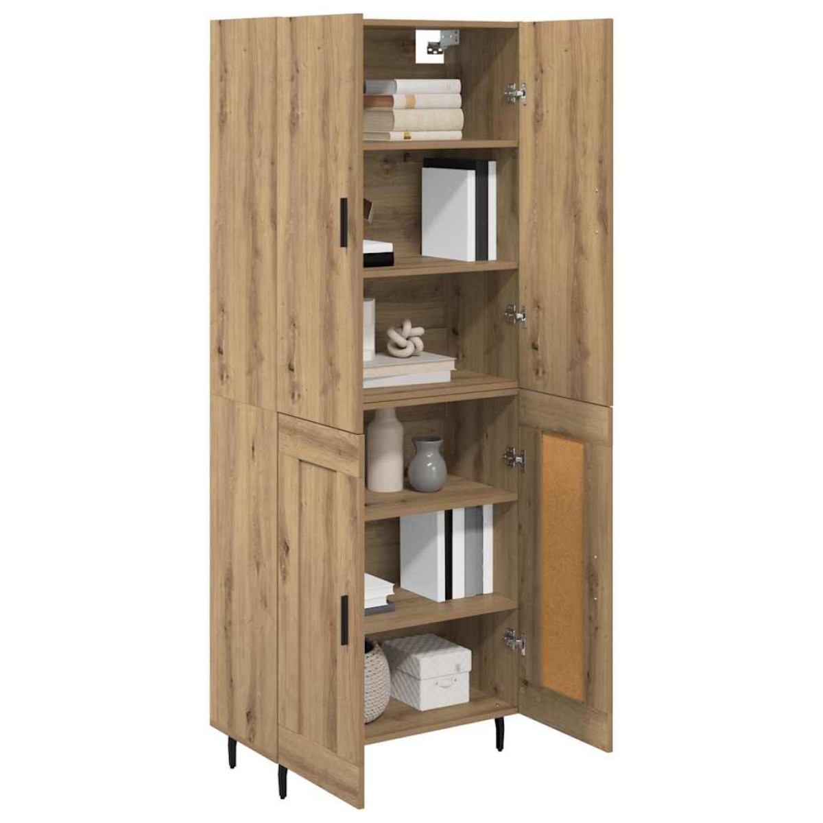 vidaXL Highboard 2 τμχ. Artisan Oak 69,5 x 34 x 180 εκ.