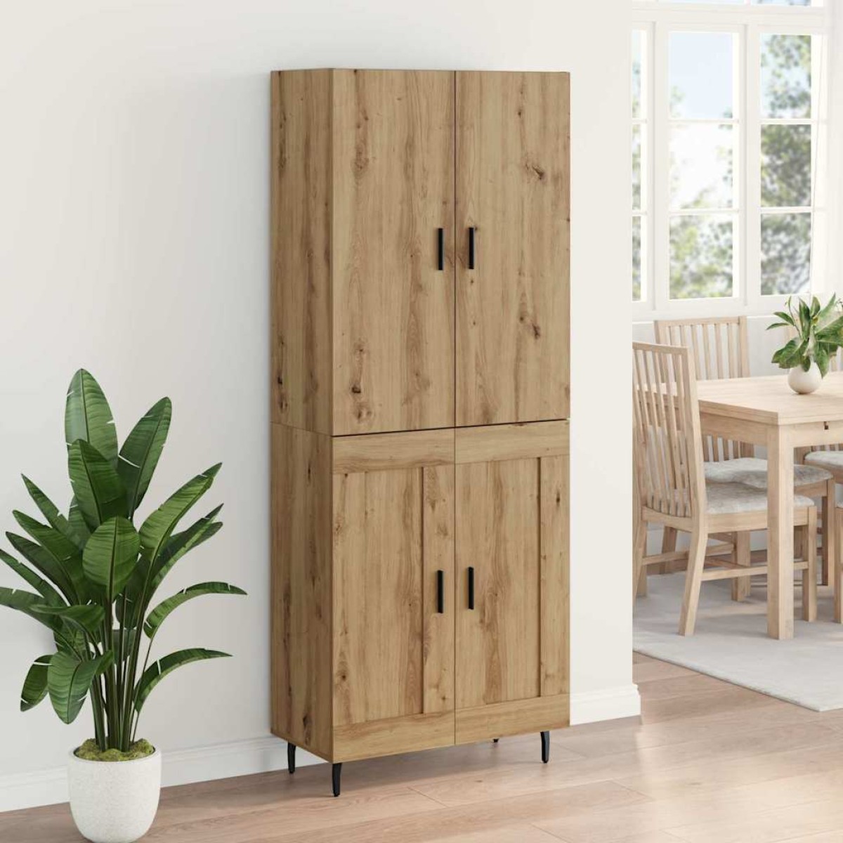 vidaXL Highboard 2 τμχ. Artisan Oak 69,5 x 34 x 180 εκ.