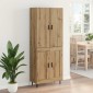 vidaXL Highboard 2 τμχ. Artisan Oak 69,5 x 34 x 180 εκ.