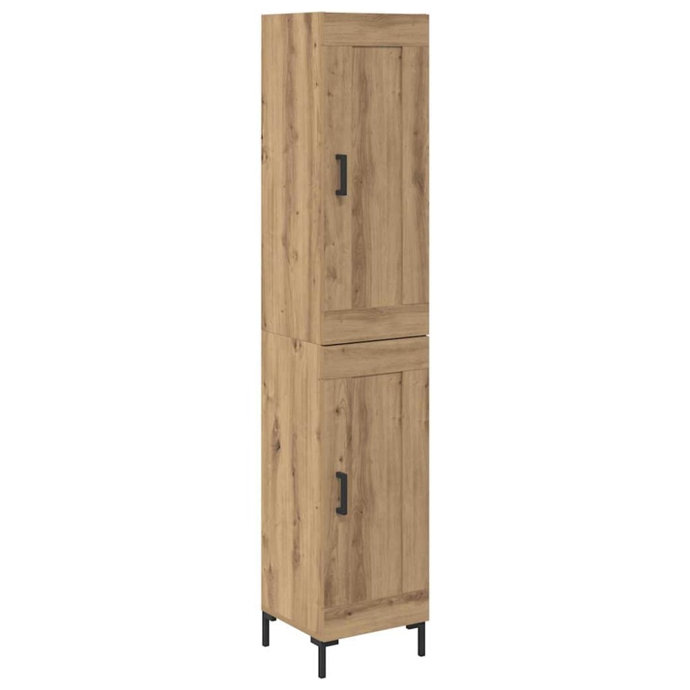 vidaXL Highboard Artisan Oak 34,5 x 34 x 180 εκ. Επεξεργασμένο Ξύλο