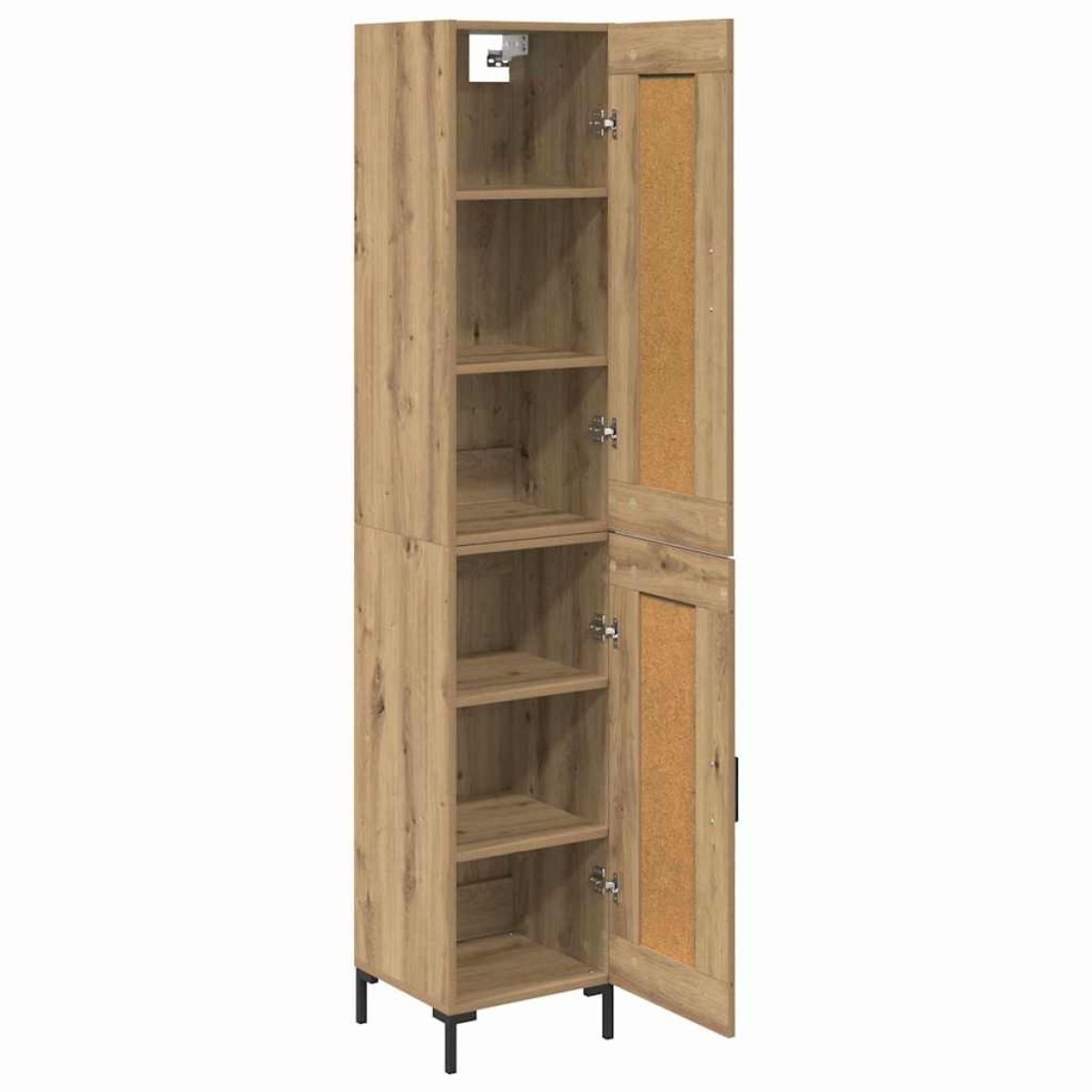 vidaXL Highboard Artisan Oak 34,5 x 34 x 180 εκ. Επεξεργασμένο Ξύλο