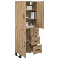 vidaXL Highboard 2 τμχ. Artisan Oak 69,5 x 34 x 180 εκ.