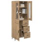 vidaXL Highboard 2 τμχ. Artisan Oak 69,5 x 34 x 180 εκ.