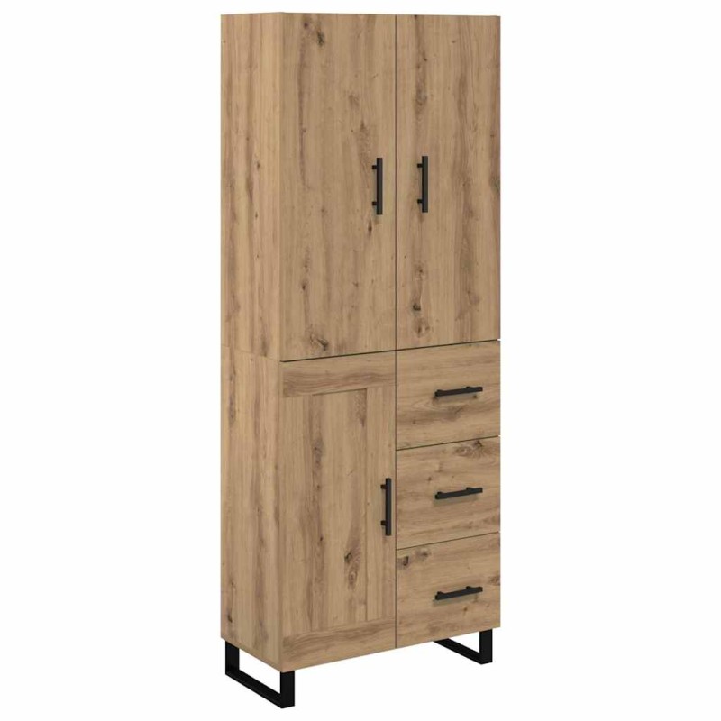 vidaXL Highboard 2 τμχ. Artisan Oak 69,5 x 34 x 180 εκ.