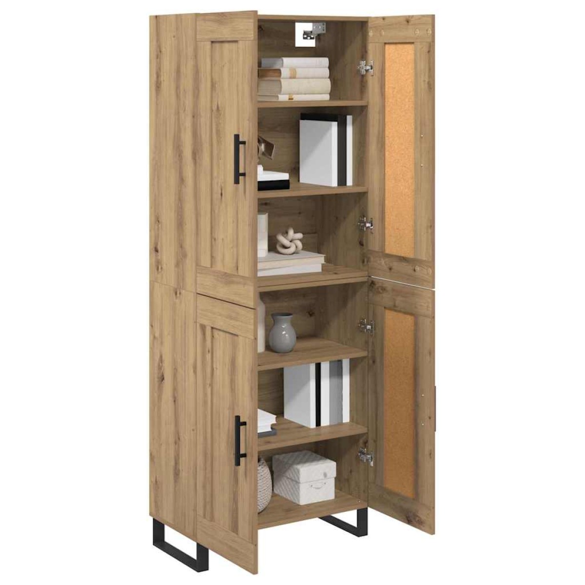 vidaXL Highboard 2 τμχ. Artisan Oak 69,5 x 34 x 180 εκ.