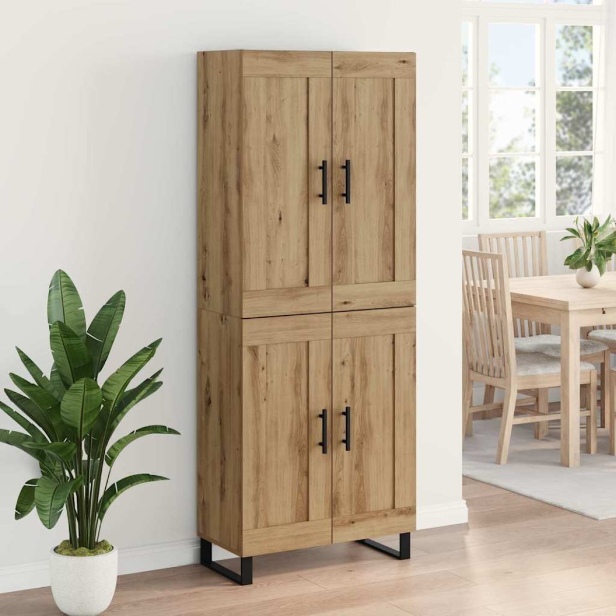 vidaXL Highboard 2 τμχ. Artisan Oak 69,5 x 34 x 180 εκ.