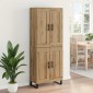vidaXL Highboard 2 τμχ. Artisan Oak 69,5 x 34 x 180 εκ.