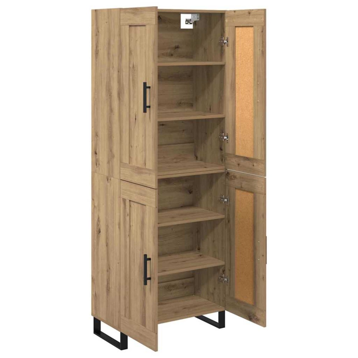 vidaXL Highboard 2 τμχ. Artisan Oak 69,5 x 34 x 180 εκ.