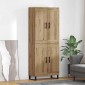 vidaXL Highboard 2 τμχ. Artisan Oak 69,5 x 34 x 180 εκ.