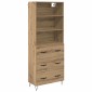 vidaXL Highboard 2 τμχ. Artisan Oak 69,5 x 34 x 180 εκ.