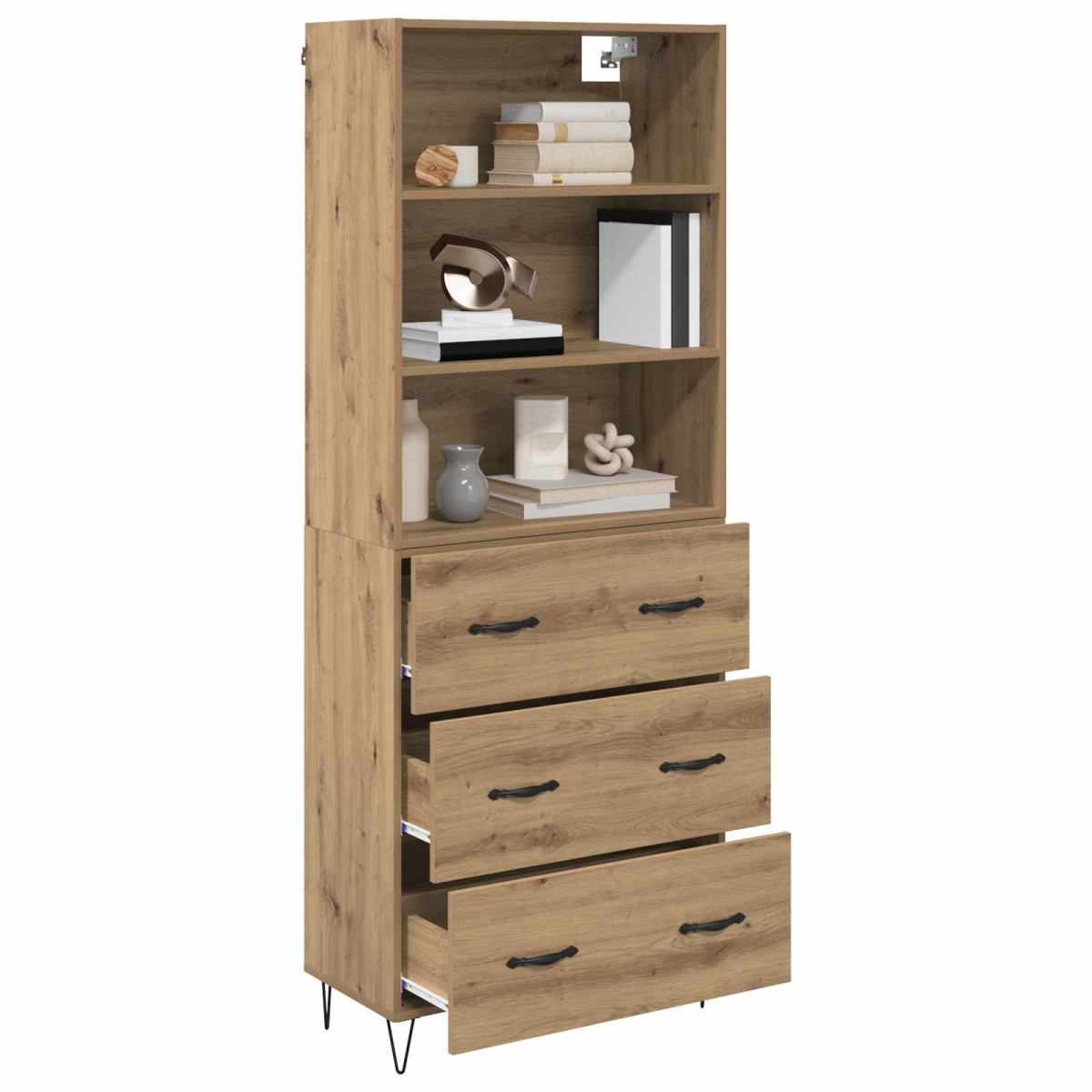 vidaXL Highboard 2 τμχ. Artisan Oak 69,5 x 34 x 180 εκ.