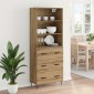 vidaXL Highboard 2 τμχ. Artisan Oak 69,5 x 34 x 180 εκ.
