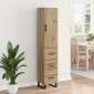 vidaXL Highboard Artisan Oak 34,5 x 34 x 180 εκ. Επεξεργασμένο Ξύλο