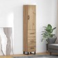 vidaXL Highboard Artisan Oak 34,5 x 34 x 180 εκ. Επεξεργασμένο Ξύλο