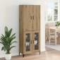 vidaXL Highboard Artisan Oak 69,5 x 34 x 180 εκ. Επεξεργασμένο Ξύλο