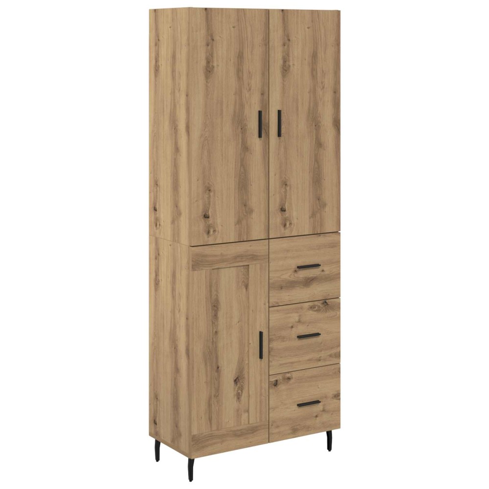 vidaXL Highboard 2 τμχ. Artisan Oak 69,5 x 34 x 180 εκ.