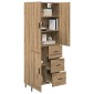 vidaXL Highboard 2 τμχ. Artisan Oak 69,5 x 34 x 180 εκ.