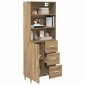 vidaXL Highboard Artisan Oak 69,5 x 32,5 x 180 εκ Επεξεργασμένο Ξύλο