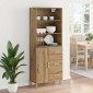 vidaXL Highboard Artisan Oak 69,5 x 32,5 x 180 εκ Επεξεργασμένο Ξύλο