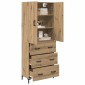 vidaXL Highboard Artisan Oak 69,5 x 34 x 180 εκ. Επεξεργασμένο Ξύλο