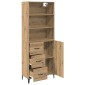 vidaXL Highboard Artisan Oak 69,5 x 34 x 180 εκ. Επεξεργασμένο Ξύλο