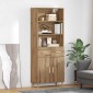 vidaXL Highboard Artisan Oak 69,5 x 34 x 180 εκ. Επεξεργασμένο Ξύλο