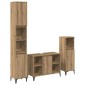 vidaXL Σετ Επίπλων Μπάνιου 3 τεμ. Artisan Oak Επεξεργασμένο ξύλο
