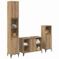 vidaXL Σετ Επίπλων Μπάνιου 3 τεμ. Artisan Oak Επεξεργασμένο ξύλο