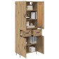 vidaXL Highboard Artisan Oak 69,5 x 34 x 180 εκ. Επεξεργασμένο Ξύλο