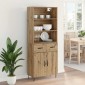 vidaXL Highboard 2 τμχ. Artisan Oak 69,5 x 34 x 180 εκ.