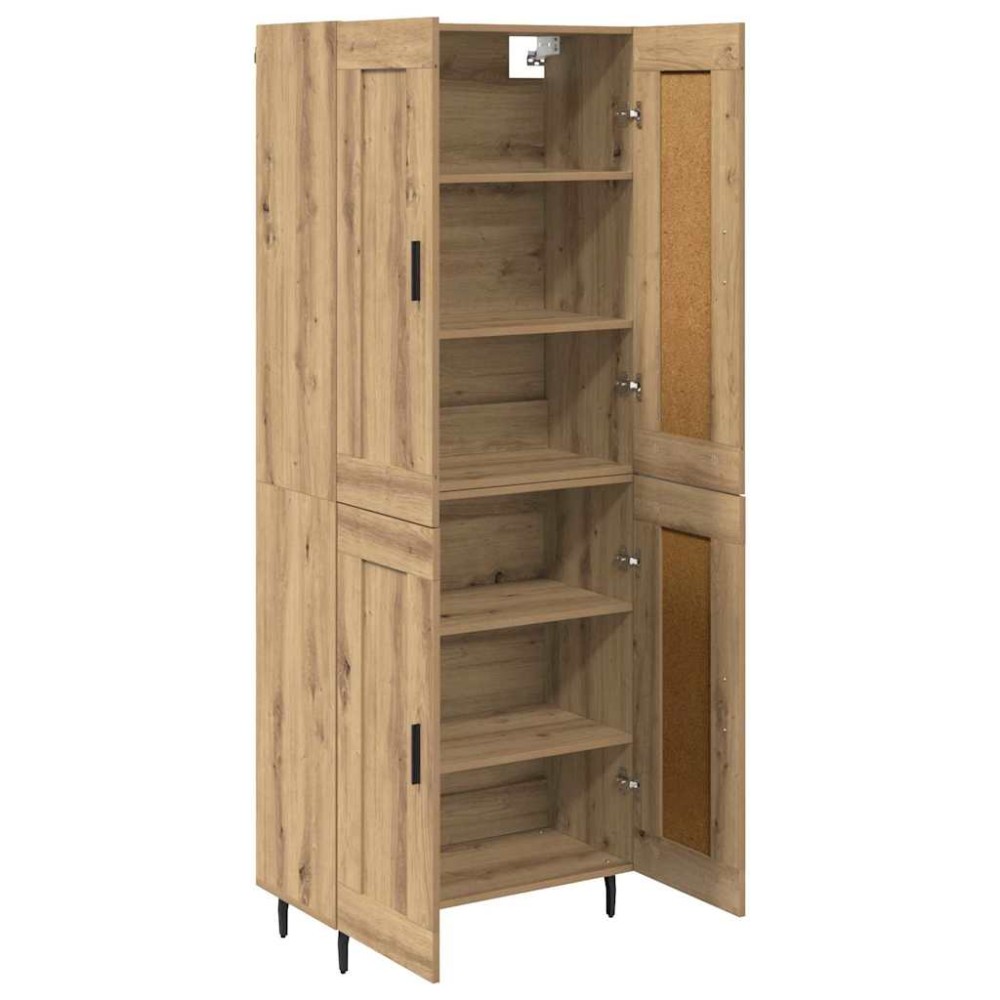 vidaXL Highboard 2 τμχ. Artisan Oak 69,5 x 34 x 180 εκ.