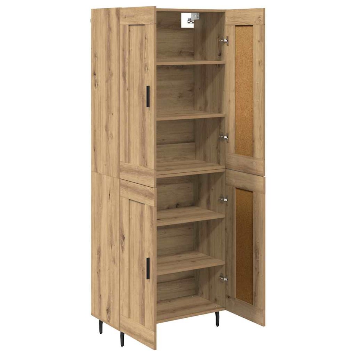 vidaXL Highboard 2 τμχ. Artisan Oak 69,5 x 34 x 180 εκ.