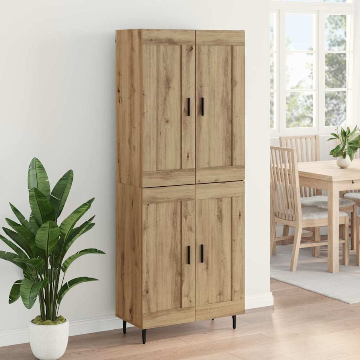 vidaXL Highboard 2 τμχ. Artisan Oak 69,5 x 34 x 180 εκ.