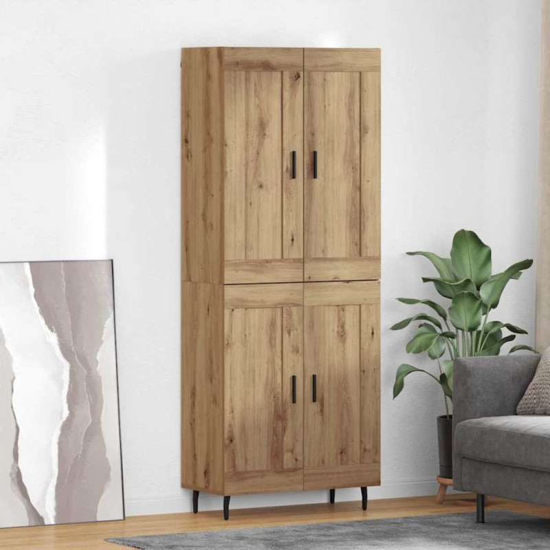vidaXL Highboard 2 τμχ. Artisan Oak 69,5 x 34 x 180 εκ.