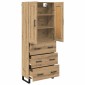 vidaXL Highboard 2 τμχ. Artisan Oak 69,5 x 34 x 180 εκ.