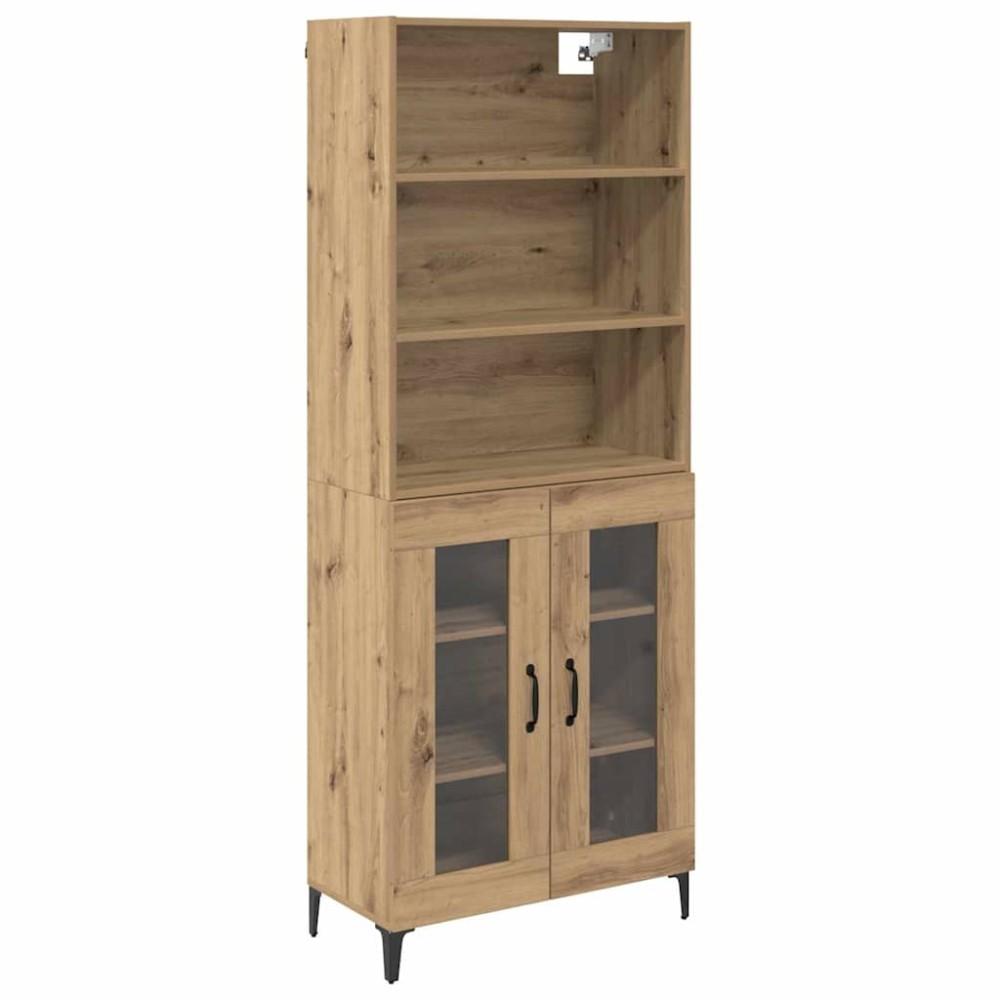 vidaXL Highboard Artisan Oak 69,5 x 34 x 180 εκ. Επεξεργασμένο Ξύλο