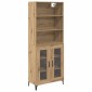 vidaXL Highboard Artisan Oak 69,5 x 34 x 180 εκ. Επεξεργασμένο Ξύλο
