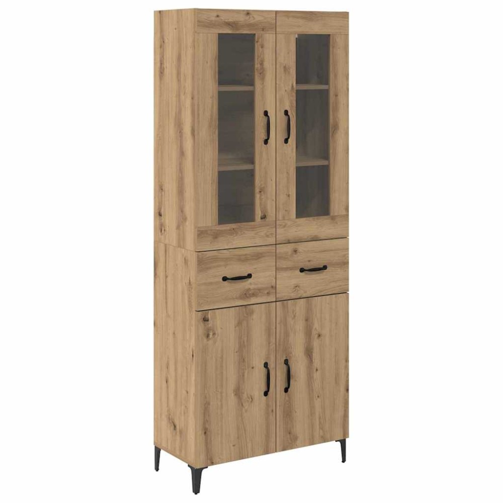 vidaXL Highboard Artisan Oak 69,5 x 34 x 180 εκ. Επεξεργασμένο Ξύλο