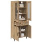 vidaXL Highboard Artisan Oak 69,5 x 34 x 180 εκ. Επεξεργασμένο Ξύλο