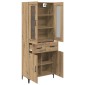 vidaXL Highboard Artisan Oak 69,5 x 34 x 180 εκ. Επεξεργασμένο Ξύλο