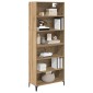 vidaXL Highboard Artisan Oak 69,5 x 34 x 180 εκ. Επεξεργασμένο Ξύλο