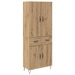vidaXL Highboard 2 τμχ. Artisan Oak 69,5 x 34 x 180 εκ.